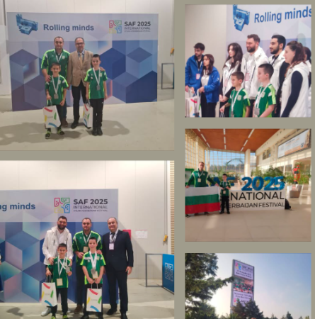 Сребърни медали от STEAM фестивал в Баку, Република Азербайджан